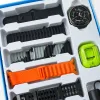 علبة أغطية زرقاء متعددة الأغراض، مجموعة من أغلفة الساعات Buster التي تشحن سماعات الأذن بلوتوث Application Scenario